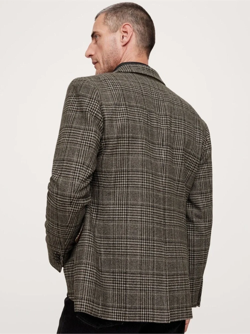 Classic brown/Grey Glen Plaid Men's Blazer